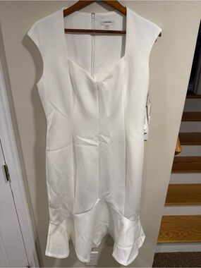 feathered dress white Taller Marmo Feathered Divine Mini Dress